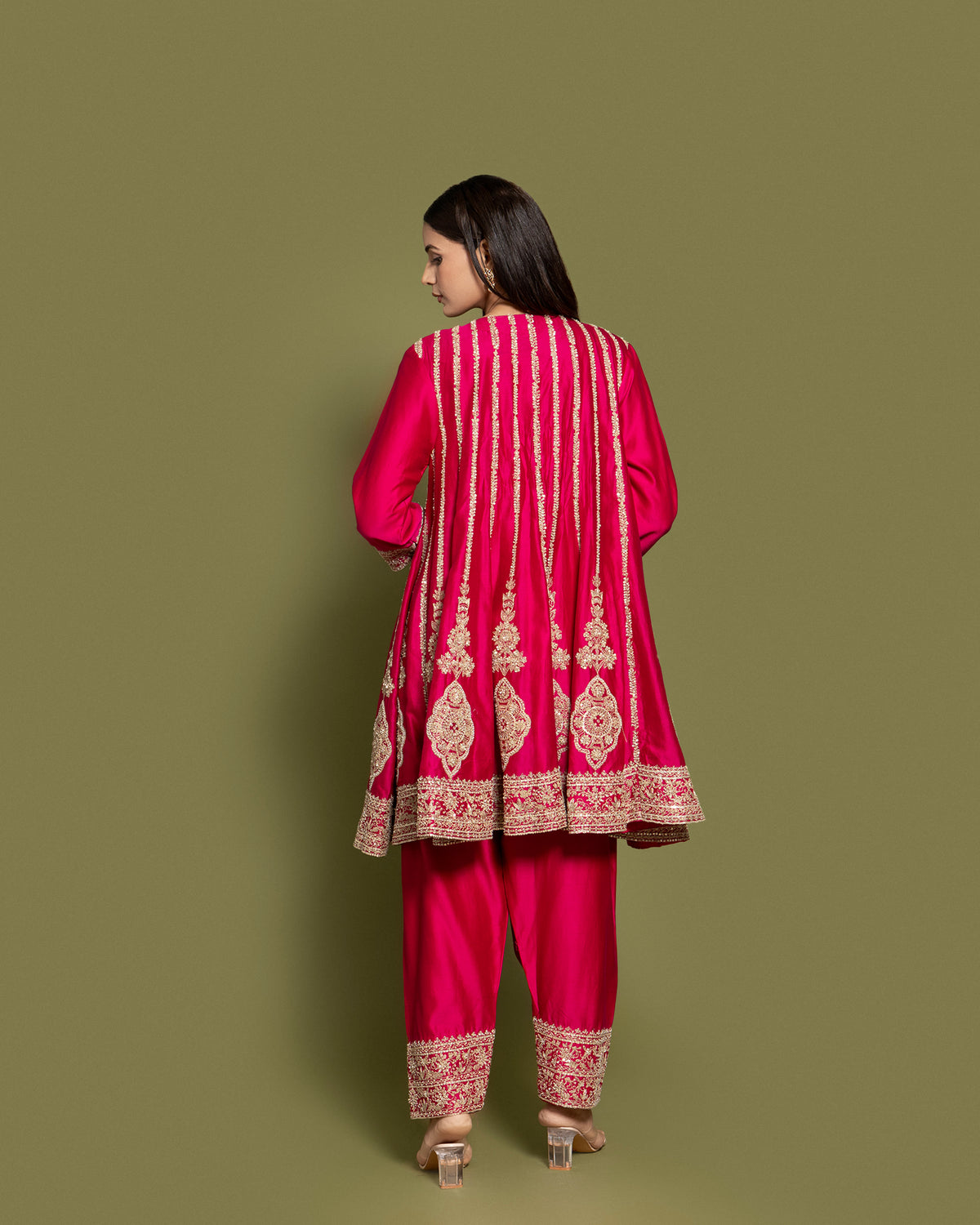 RANI PINK FARSI SALWAR SUIT SET