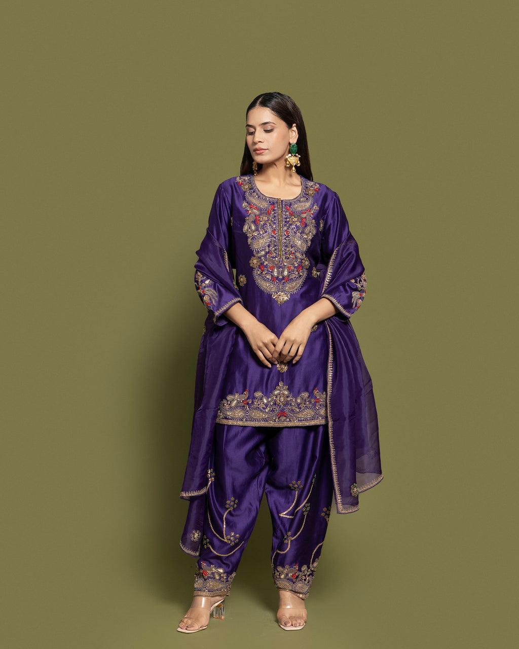 ROYAL PURPLE FARSI SALWAR SET