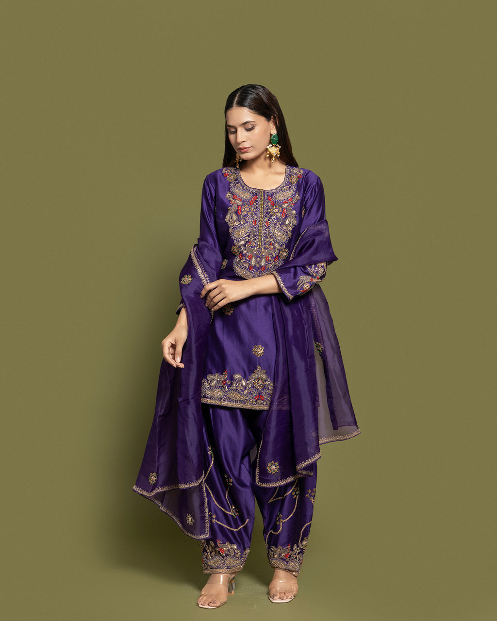 ROYAL PURPLE FARSI SALWAR SET