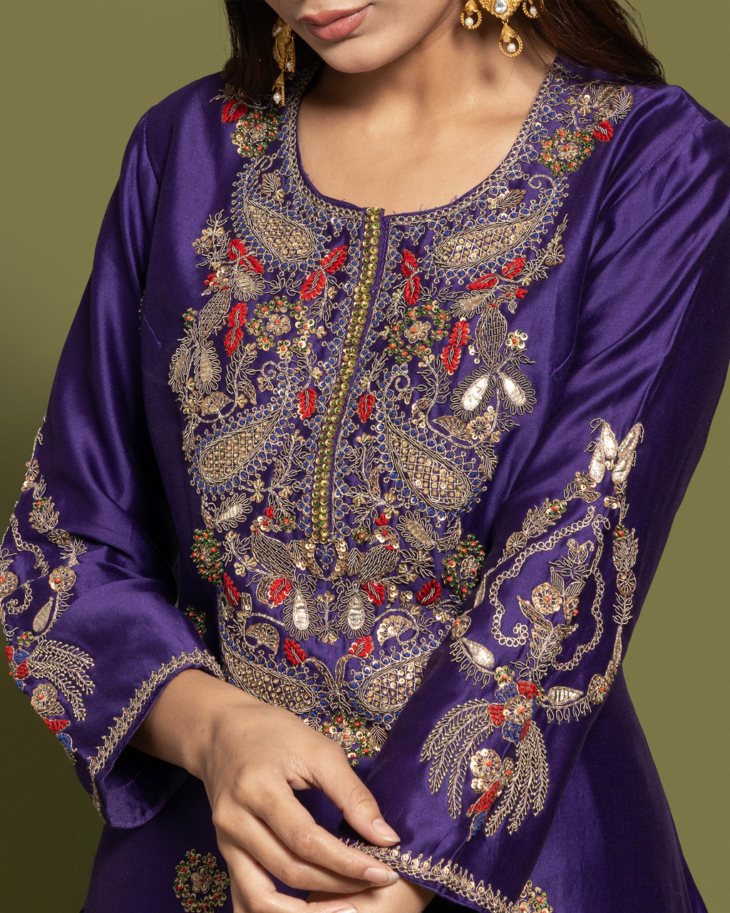 ROYAL PURPLE FARSI SALWAR SET