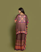 MOCHA BROWN KAFTAN PALAZZO SET