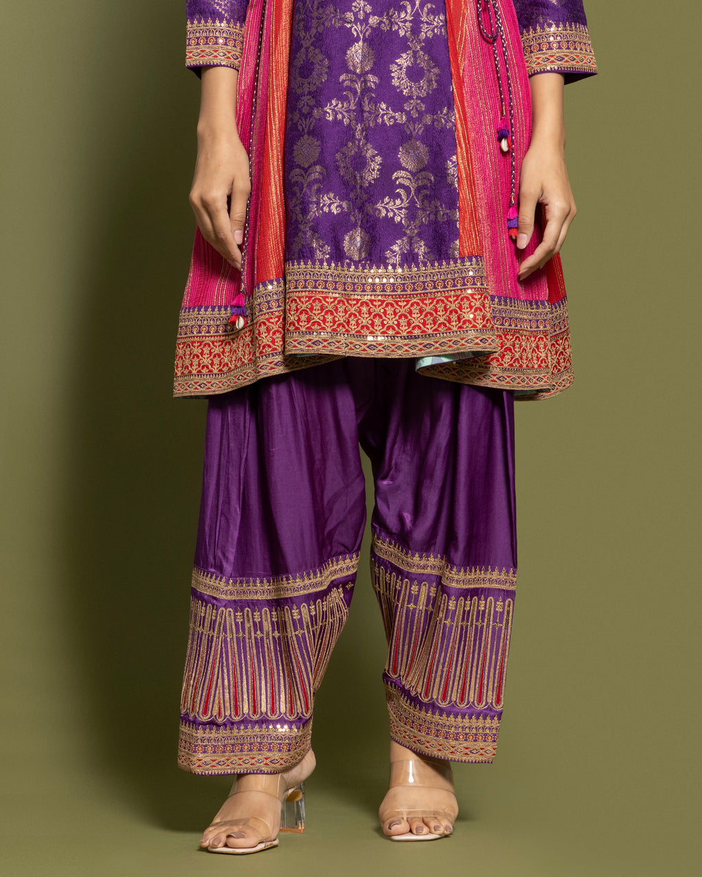MULTICOLOR FARSI SALWAR SET
