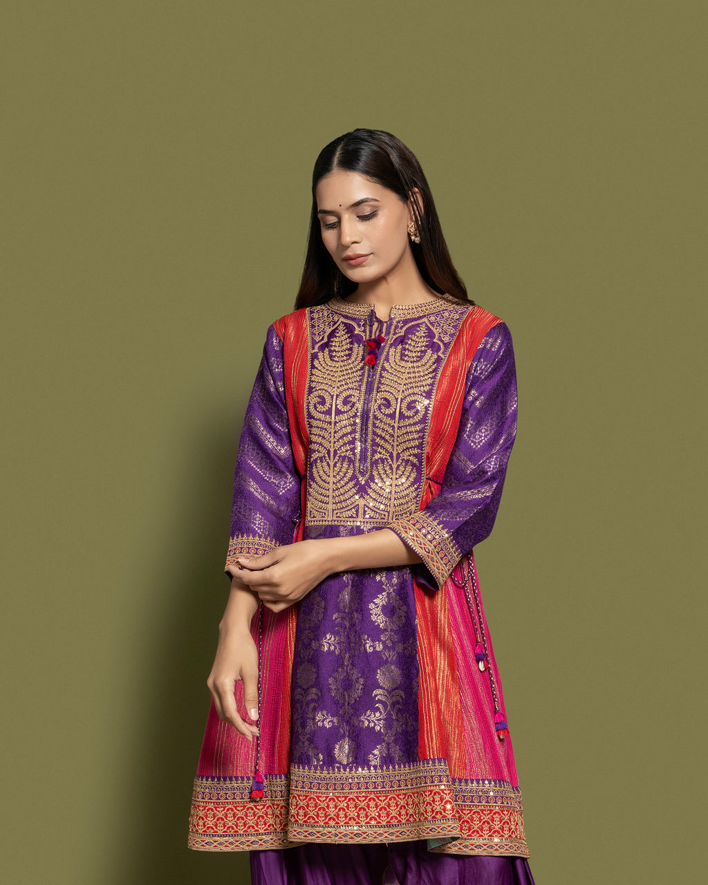 MULTICOLOR FARSI SALWAR SET