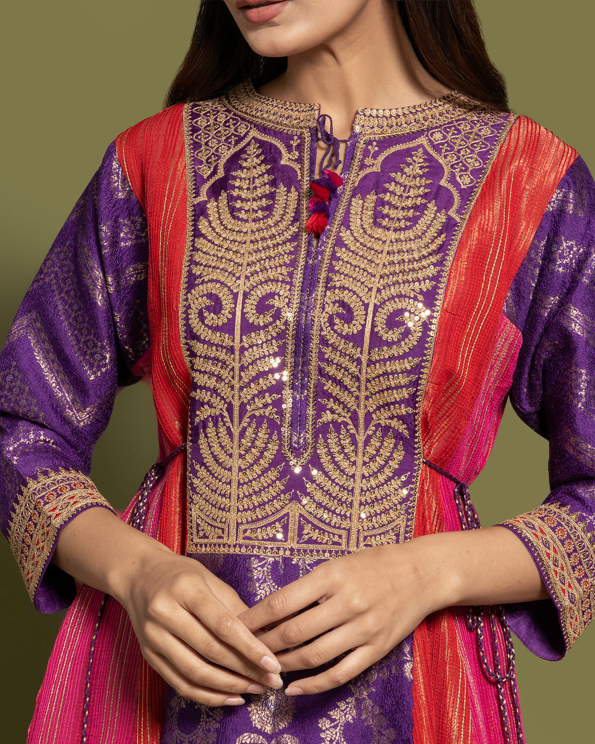 MULTICOLOR FARSI SALWAR SET