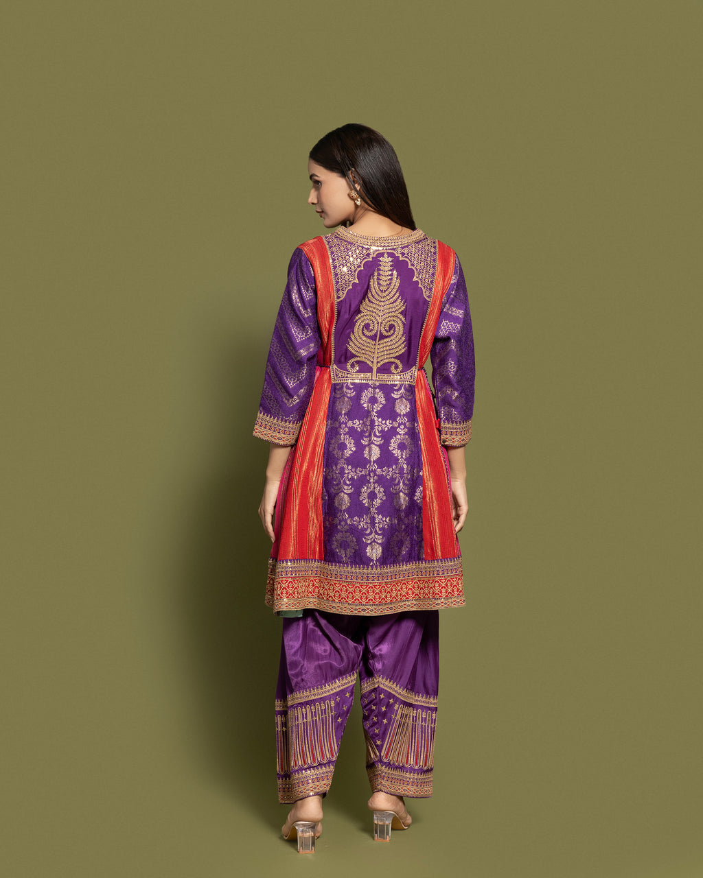 MULTICOLOR FARSI SALWAR SET