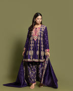 AMETHYST SILK FARSI SALWAR SUIT SET