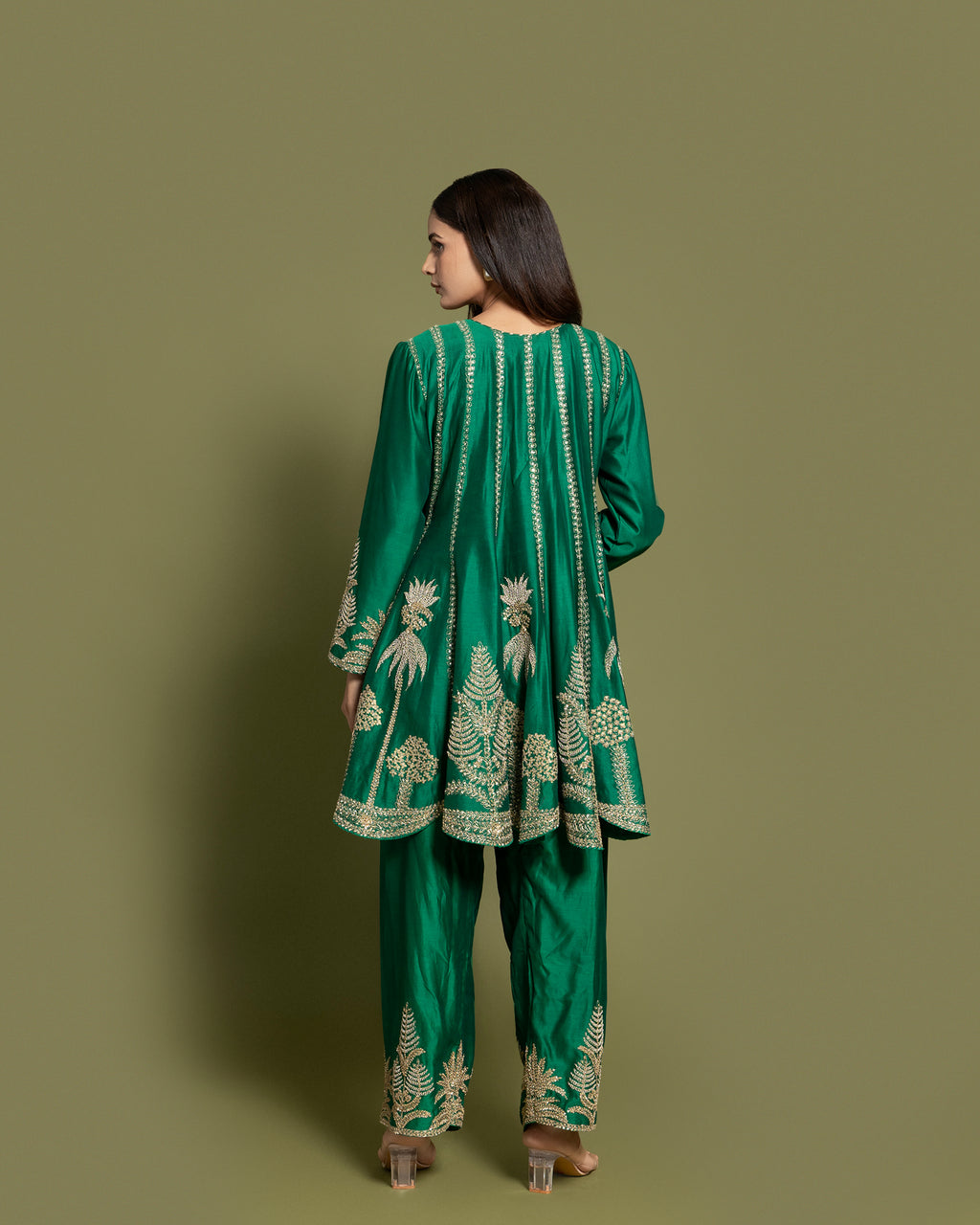EMERALD SILK FARSI SALWAR SET