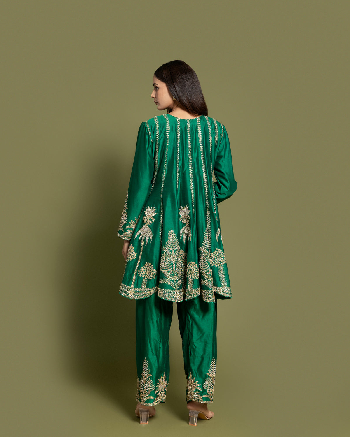 EMERALD SILK FARSI SALWAR SET